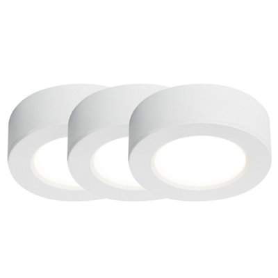 B&Q -  Kitchenio Plastic Under Cabinet Lighting 2-Level Dimming White,mains Led