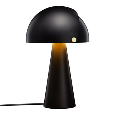 B&Q -  Dftp Align Indoor Living Dining Bedroom Table Light In Black (Diam) 22Cm