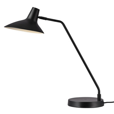 Nordlux Dftp Darci Indoor Living Dining Bedroom Table Lamp In (Diam) 23Cm Black