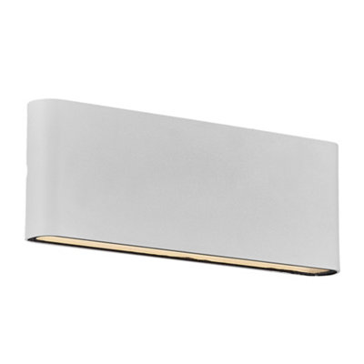 B&Q -  Kinver Outdoor Aluminium Wall Light Weatherproof White,mains Led