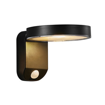 Nordlux Rica Black Round Solar Wall Light - Motion Activated - Cordless - 5-Year LED Guarantee - Image 11