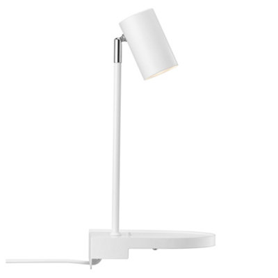 Nordlux Cody Metal Wall Light  White,plug In Or Mains from B&Q