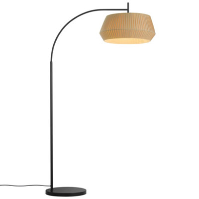 Nordlux Beige Dicte Indoor Living Dining Textile Floor Lamp In (H) 180Cm