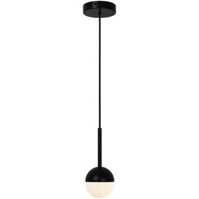 Nordlux Contina Indoor Dining Living Kitchen Hallway Pendant In (Diam) 10Cm Black