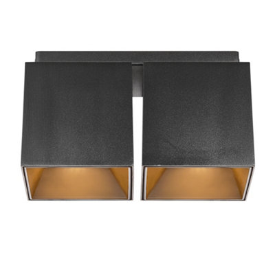 Nordlux Black Ethan Spot Light Metal Hallway Gu10 Mains - Image 5