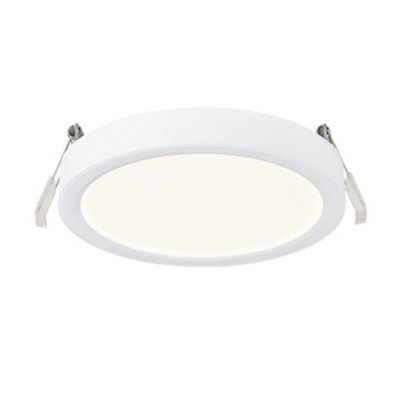 B&Q -  Sóller Indoor Surface Downlight White Plastic Intergrated Led 2-Level DimmingMains PoweredIp20-44