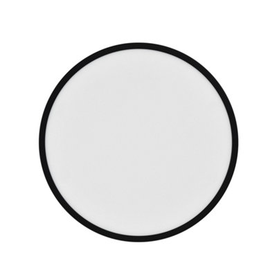 B&Q -  Oja Plastic Ceiling Light 3-Level Dimming Black,mains Led
