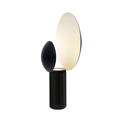 Nordlux Black Dftp Caché Indoor Living Dining Bedroom Table Lamp In (Diam) 30Cm