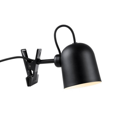Nordlux Black Dftp Angle Indoor Bedroom Office Hallway Clamp Lamp In (Diam) 10Cm