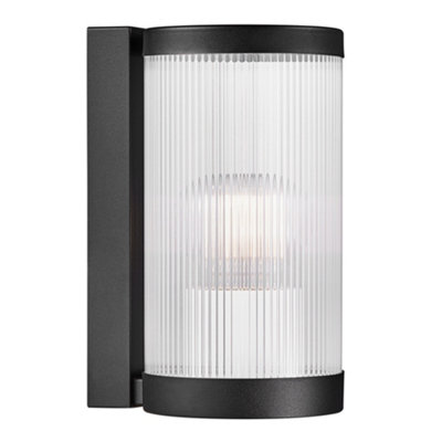 Nordlux Coupar Outdoor Plastic Wall Light Weatherproof Black,mains from B&Q