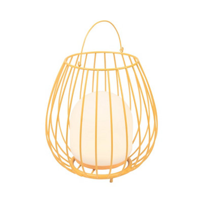 Nordlux Jim Outdoor Metal Lantern Battery 3-Level Dimming OrangeLed from B&Q