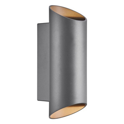 B&Q -  Nico Outdoor Aluminium Wall Light Weatherproof Black,mains