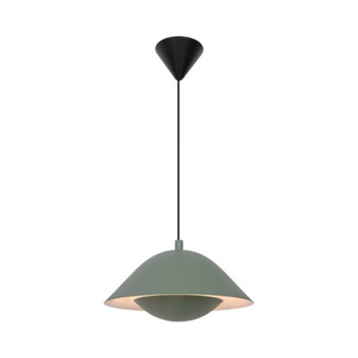 Nordlux Freya 35 Indoor Dining Living Kitchen Hallway Pendant In Dusty (Diam) 35Cm Green