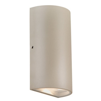 B&Q -  Rold Outdoor Metal Wall Light Weatherproof Sand,mains Led