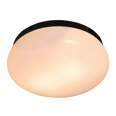 Nordlux Foam Plastic Ceiling Light Bathroom Safe Black,mains from B&Q
