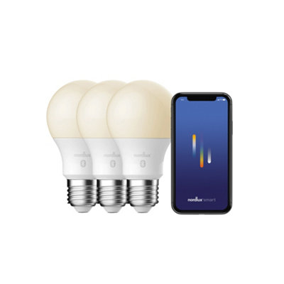 Nordlux Smart A60 3 Pack E27 900 Lumen White Light Bulb - Image 7