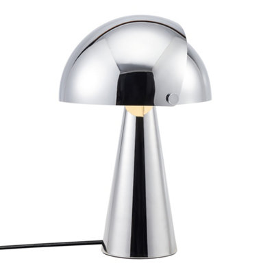 B&Q -  Align Metal Table Lamp Adjustable Head Silver,mains