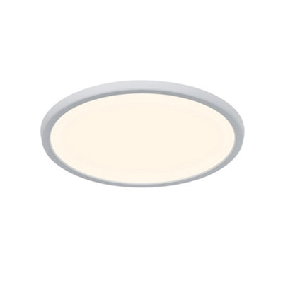 B&Q Nordlux Oja 29 Indoor Ultra-Slim Ceiling In (Height) 2.3Cm Light/White