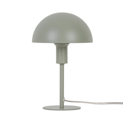 B&Q -  Ellen Metal Table Lamp Dome Shade Green,mains
