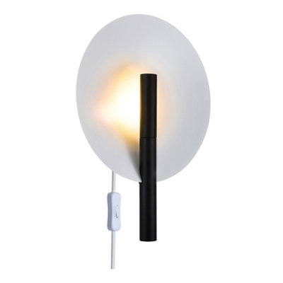 Nordlux Furiko Metal Wall Light  Black,plug In Or Mains from B&Q