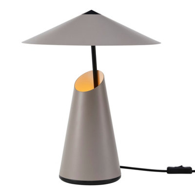 B&Q -  Taido Metal Table Lamp Adjustable Head Brown,mains