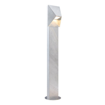B&Q -  Pontio Outdoor Galvanized Steel Garden Post Coastal/marine Safe Silver,mains