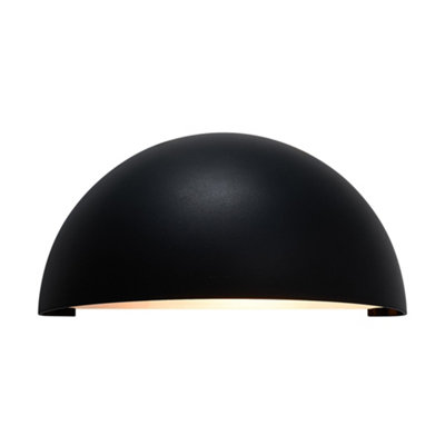 B&Q -  Scorpius Outdoor Plastic Wall Light Weatherproof Black,mains