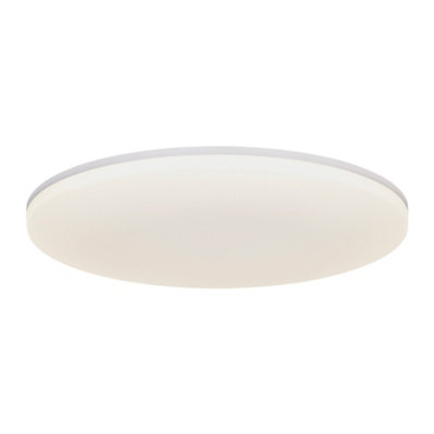 B&Q -  Vic Indoor Ceiling Light White Plastic Intergrated Led 25,000HrsMains PoweredIp21