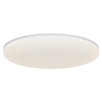 B&Q -  Vic Plastic Ceiling Light 25,000 Hrs White,mains Led