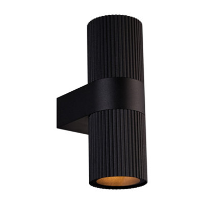 Nordlux Kyklop Outdoor Aluminium Wall Light Weatherproof Black,mains from B&Q