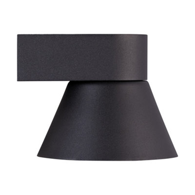 B&Q -  Kyklop Outdoor Aluminium Wall Light Dark Sky  Black,mains