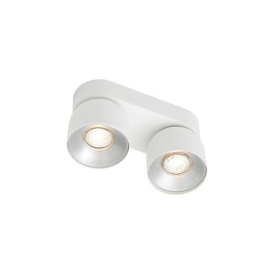 B&Q -  Pitcher Metal Spot Light Gold Inner White,mains