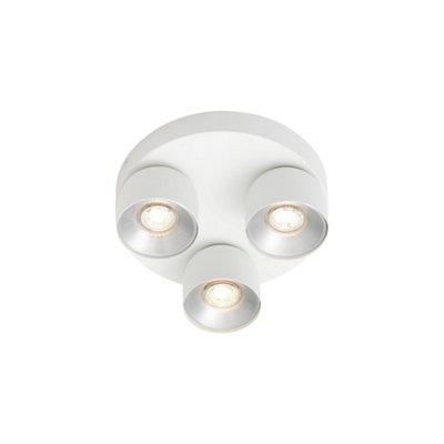 Nordlux Pitcher Metal Spot Light Gold Inner White,mains from B&Q