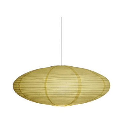 Nordlux Villo Paper Lamp Shade Soft Diffused Yellow, from B&Q