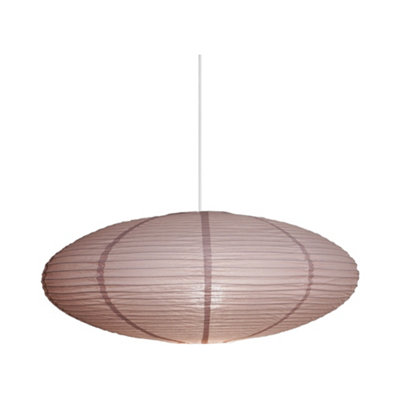 Nordlux Villo Paper Lamp Shade Soft Diffused Pink, from B&Q
