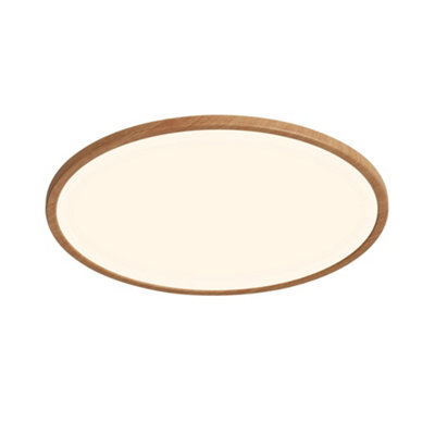  - Nordlux Oja Plastic Ceiling Light 25,000 Hrs Brown,mains Led
