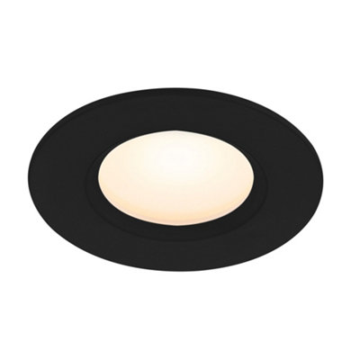 Nordlux Tiaki Indoor Bathroom Downlight In Black (Height) 4.5Cm from B&Q