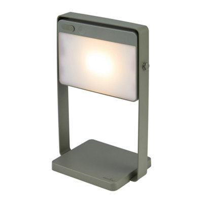 B&Q -  Saulio To-Go Outdoor Patio Terrace Garden Solar Light In Olive Green (Height) 23.6Cm