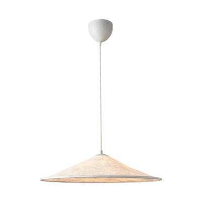 B&Q -  Hill Tyvek Pendant Light Crinkled  White,mains