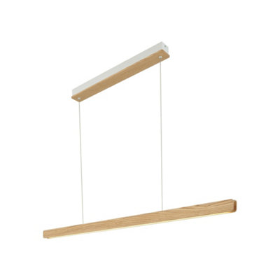 Nordlux Ilgas Wood Pendant Light 30,000 Hrs Brown,mains Led from B&Q
