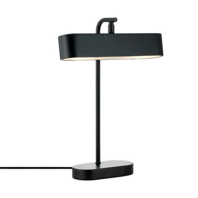 Nordlux Black Merlin Indoor Living Dining Bedroom Table Lamp In (Diam) 30Cm