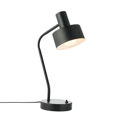 Nordlux Matis Metal Table Lamp Perforated Shade Black,mains from B&Q