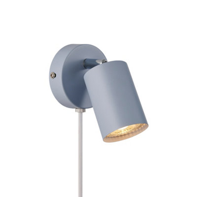Nordlux Explore Metal Wall Light  Blue,plug In Or Mains from B&Q