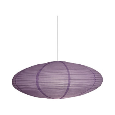 B&Q -  Villo Indoor Ceiling Lamp Shade Purple Paper Diffused Ip20
