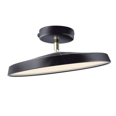 Nordlux Kaito Metal Ceiling Light 30,000 Hrs Black,mains Led from B&Q