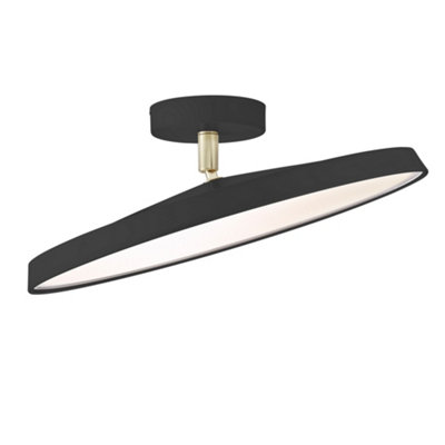 Nordlux Kaito Metal Ceiling Light 30,000 Hrs Black,mains Led from B&Q