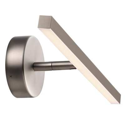 Nordlux Ip S13 40 Indoor Bedroom Living Dining Hallway Wall In Brushed Steel (Height) 9Cm Light