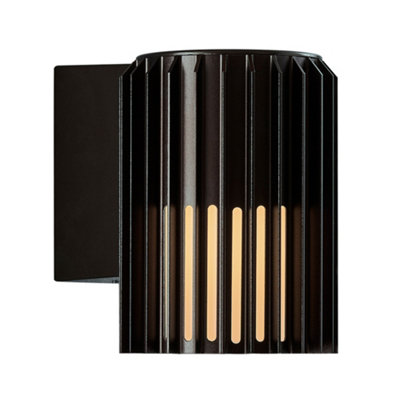 Nordlux Aludra Outdoor Aluminium Wall Light Coastal/marine Safe Black,mains from B&Q