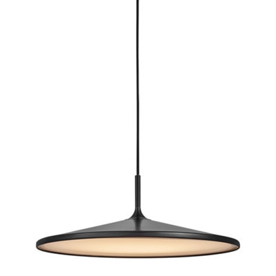B&Q -  Balance Metal Pendant Light 3-Level Dimming Black,mains Led