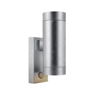 Tin Maxi Galvanised Double Sensor Wall Light - Size: 12.5 X 7.5 X 7.5Cm - Wilko Galvanizedsteel Nordlux - Image 6